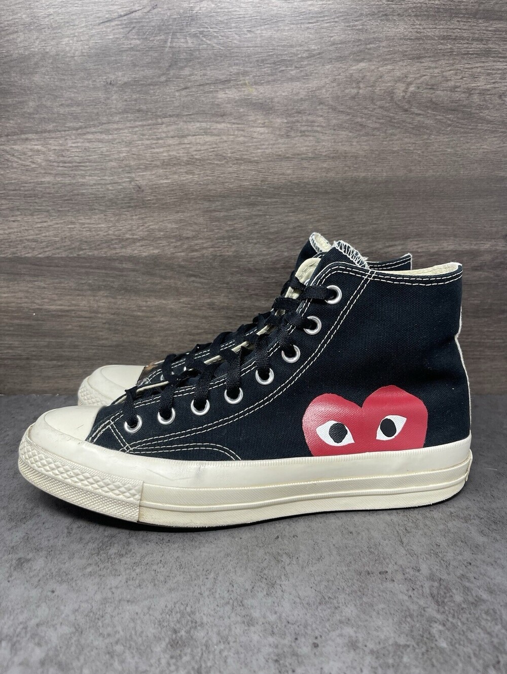 Comme des Garcons PLAY Converse Chuck 70 High Black Size 8 Mens 150204C CDG